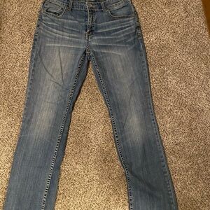 BKE Men's Straight Jeans in Medium Blue Wash